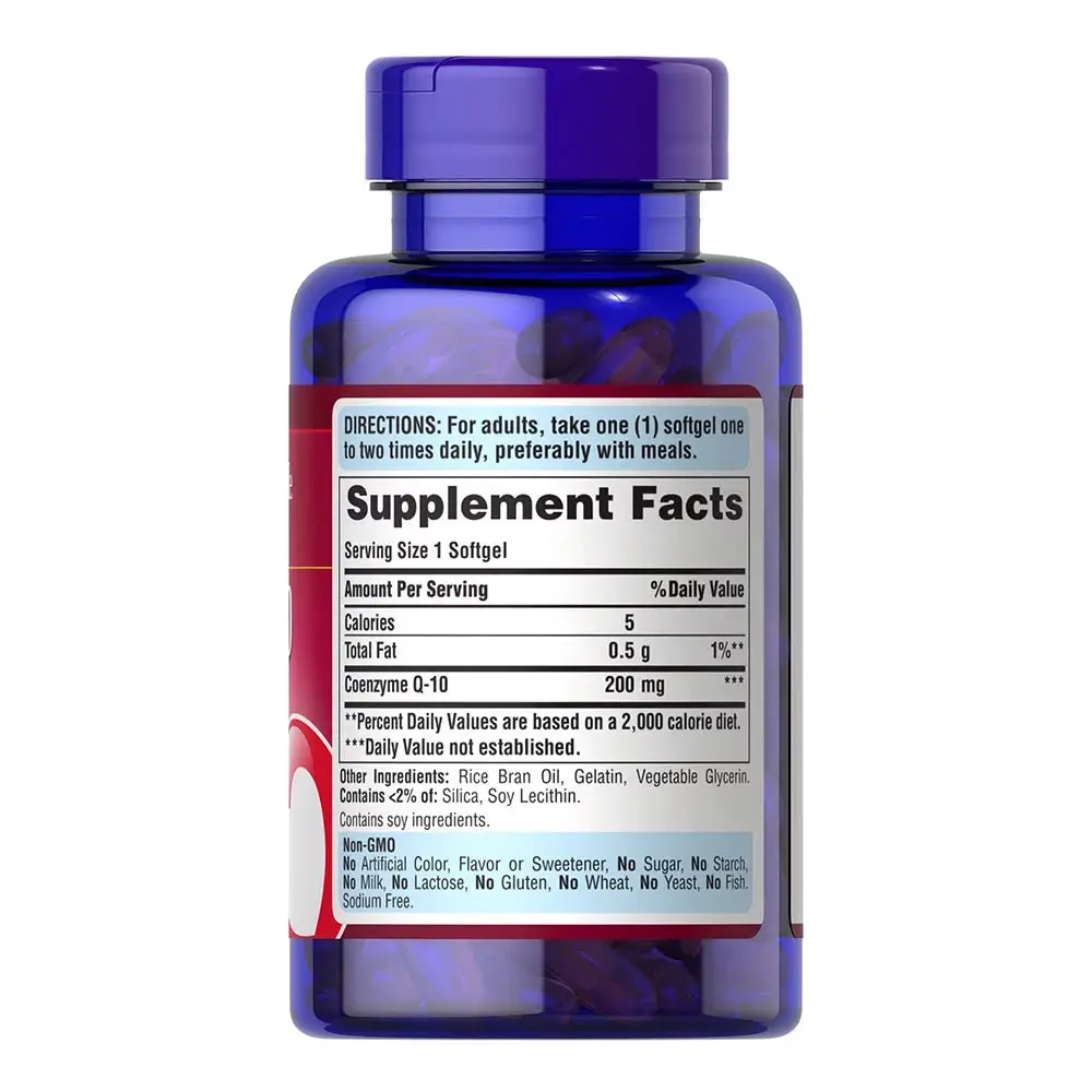 Puritan's Pride CO Q-10 200 mg (120 Cápsulas Blandas) - Imagen 6
