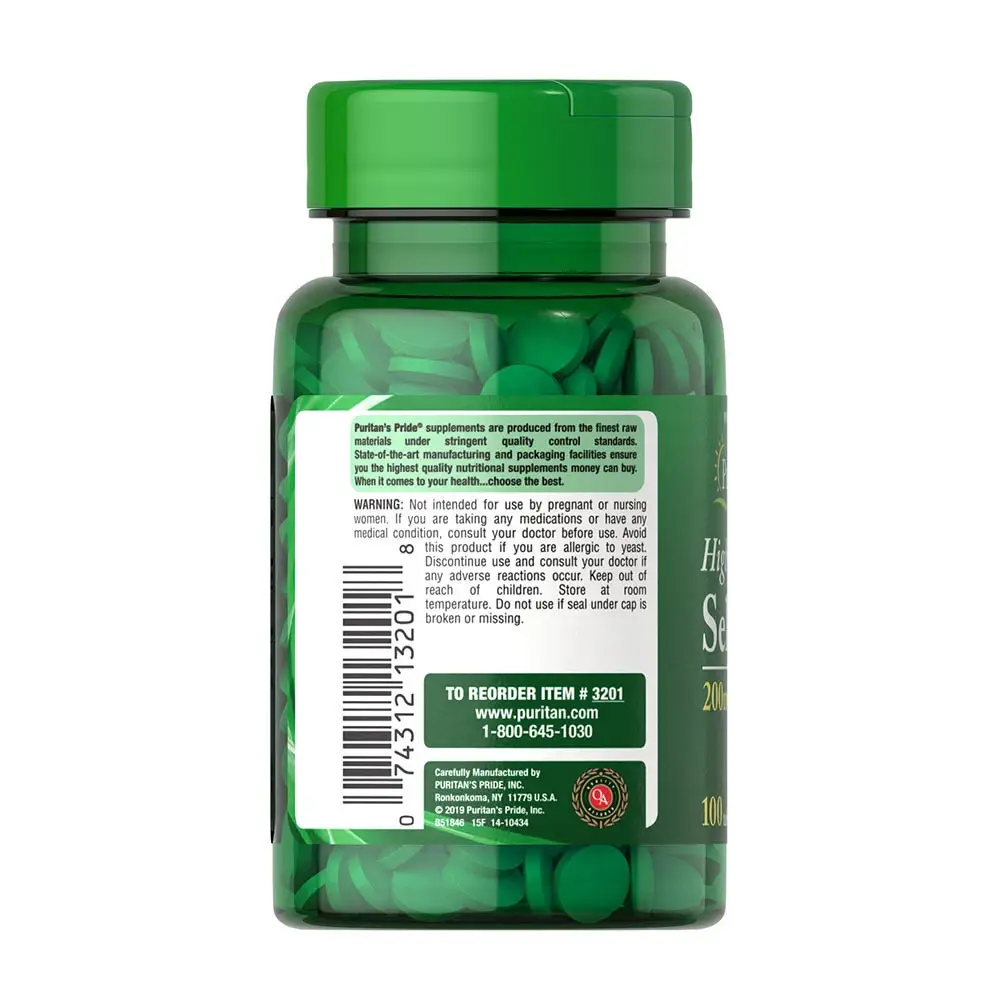 Puritan's Pride Selenium 200 mcg (100 Comprimidos) - Imagen 5