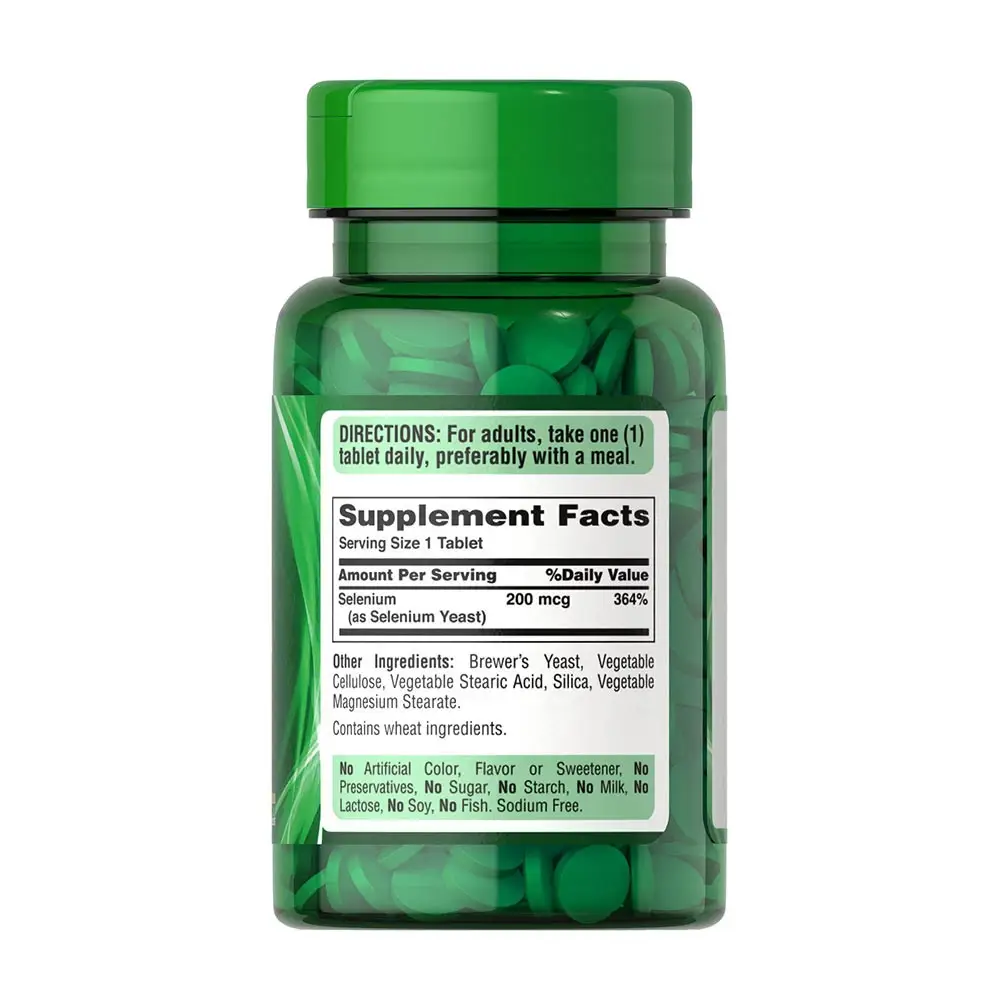 Puritan's Pride Selenium 200 mcg (100 Comprimidos) - Imagen 6
