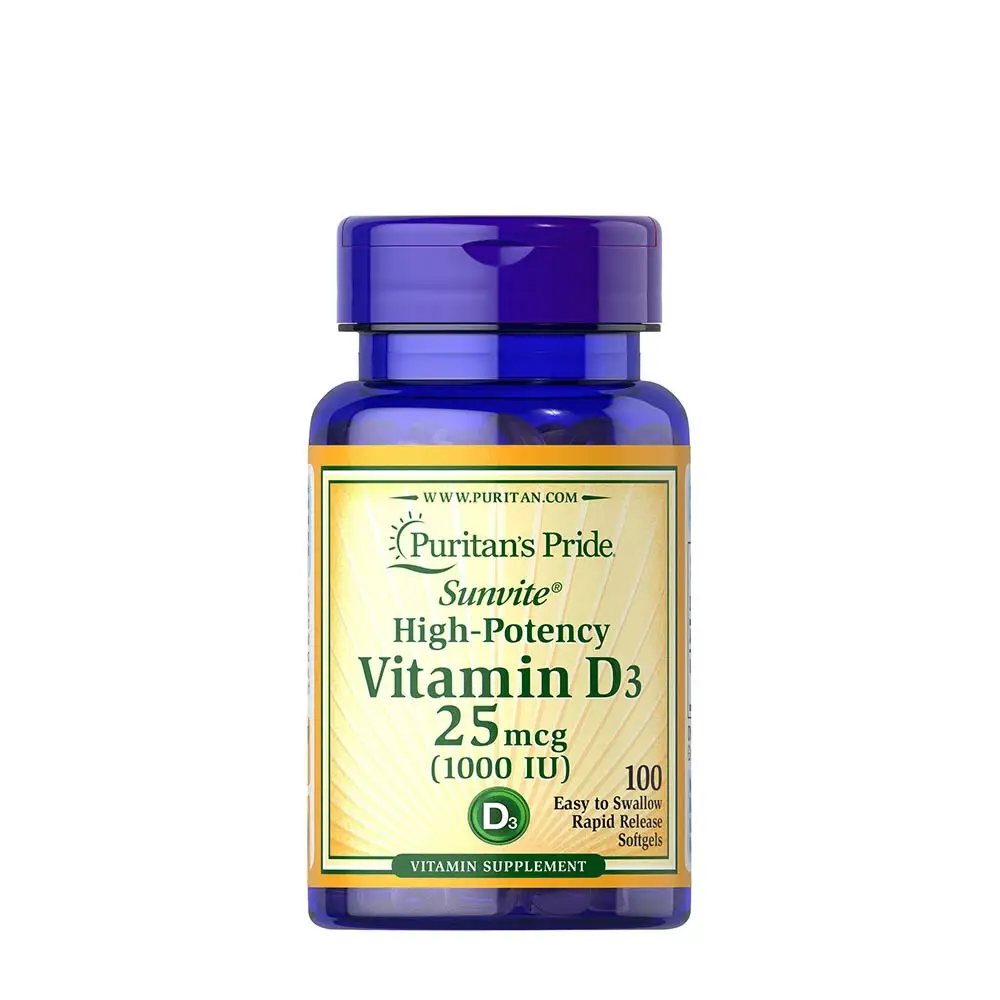 Puritan's Pride Vitamina D3 1000 UI (100 cápsulas blandas) - Nuvalia