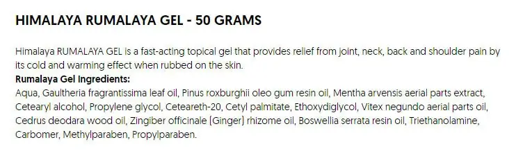 Rumalaya Gel – 50g - Imagen 2