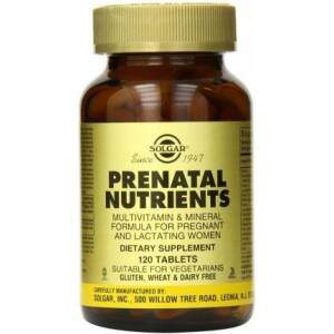 SOLGAR Prenatal Nutriens (120 tabs) - Nuvalia