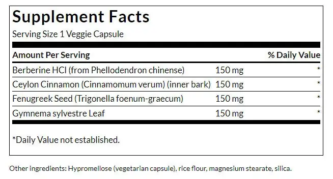 SWANSON Berberine Complex 90 cápsulas - Imagen 2