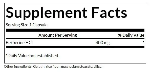SWANSON Berberina 400mg 60cáps - Imagen 6
