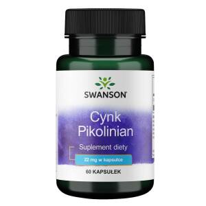 SWANSON Cynk (pikolinian) 22mg 60 kaps - Nuvalia