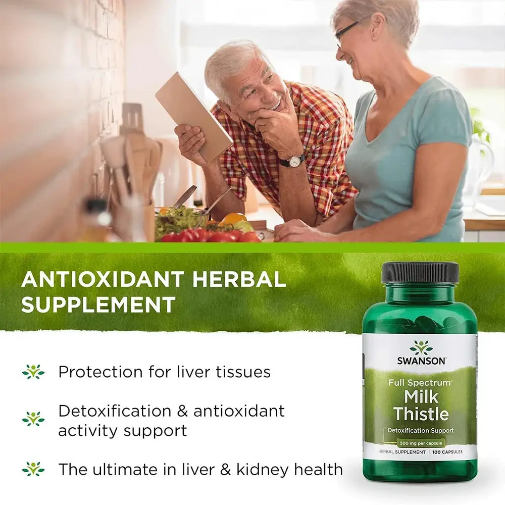 SWANSON FS Milk Thistle 500mg 100 cápsulas - Imagen 3
