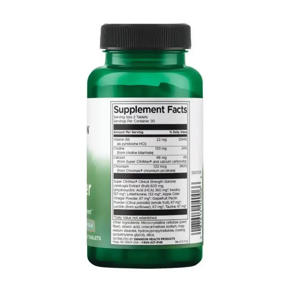 SWANSON Fat Burner 60 comprimidos - Imagen 2