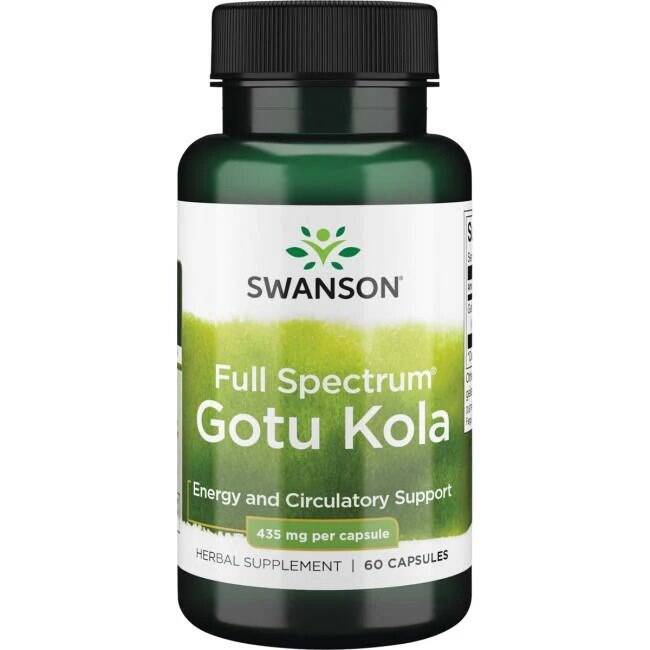 SWANSON Gotu Kola 435 mg, 60 cápsulas - Nuvalia