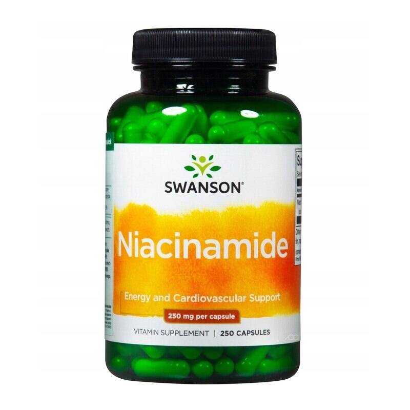 SWANSON Niacina 250 mg, 250 cápsulas - Nuvalia