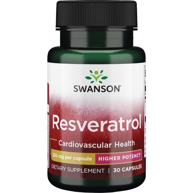 SWANSON Resveratrol 250 mg, 30 cápsulas - Nuvalia
