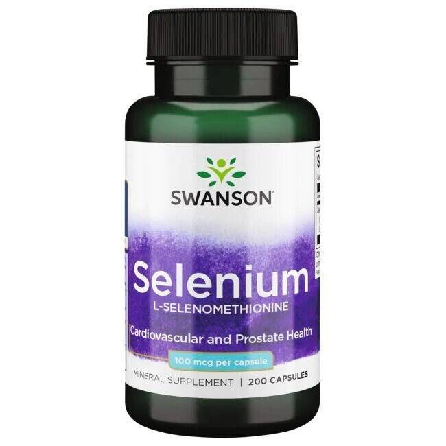 SWANSON Selen SeLECT 100 mcg, 200 cápsulas - Nuvalia
