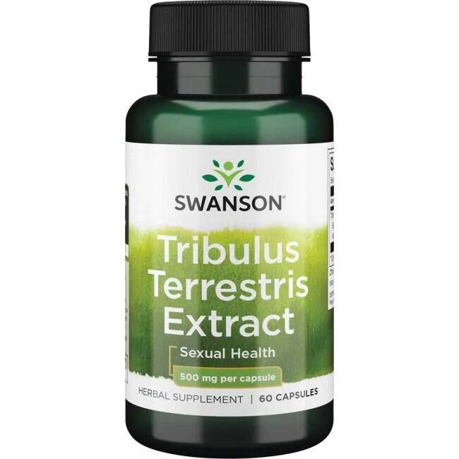 SWANSON Tribulus Terrestris 500 mg, 60 cápsulas - Nuvalia