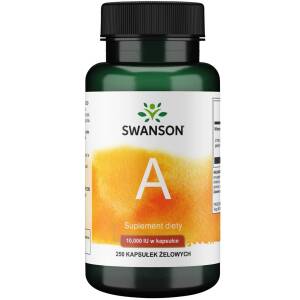 SWANSON Witamina A 10.000IU 250sgels - Nuvalia