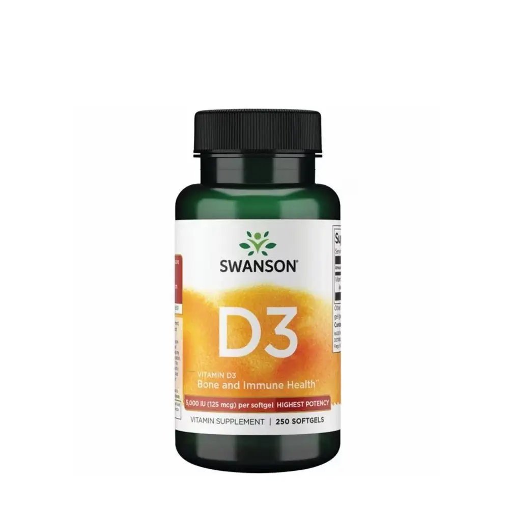Vitamina D3 de Swanson (250 cápsulas blandas) - Nuvalia