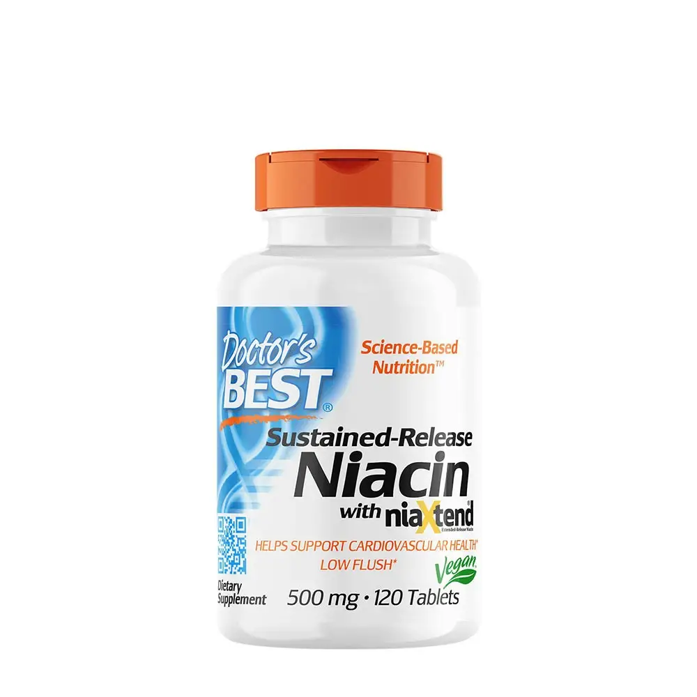 Niacina de liberación prolongada con niaXtend