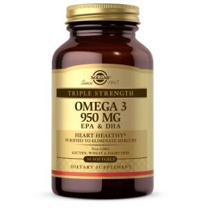 Tredobbelt Styrke Omega-3 - 50 softgels - Nuvalia