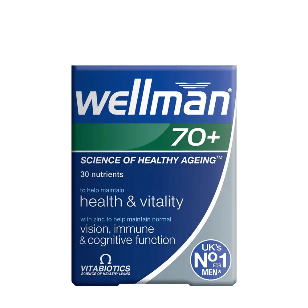 Vitabiotics Wellman 70+ (30 comprimidos) - Nuvalia