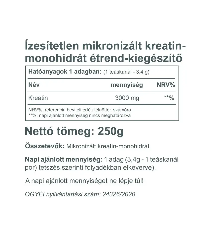 Vitaking Creatine 100% Pure Powder (250 g) - Imagen 2