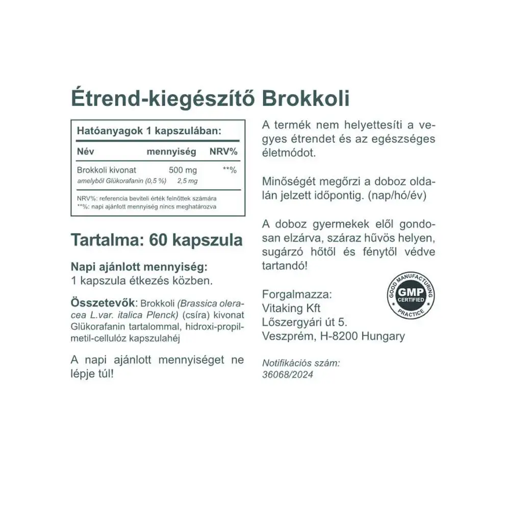 Vitaking Sulforaphane From Broccoli 400 mcg (60 Cápsulas Vegetales) - Imagen 2