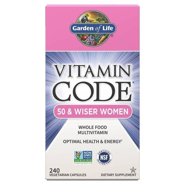 Vitamin Code 50 & Wiser Women - 240 cápsulas - Nuvalia