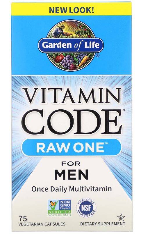 Vitamin Code RAW ONE para hombres - 75 cápsulas - Nuvalia