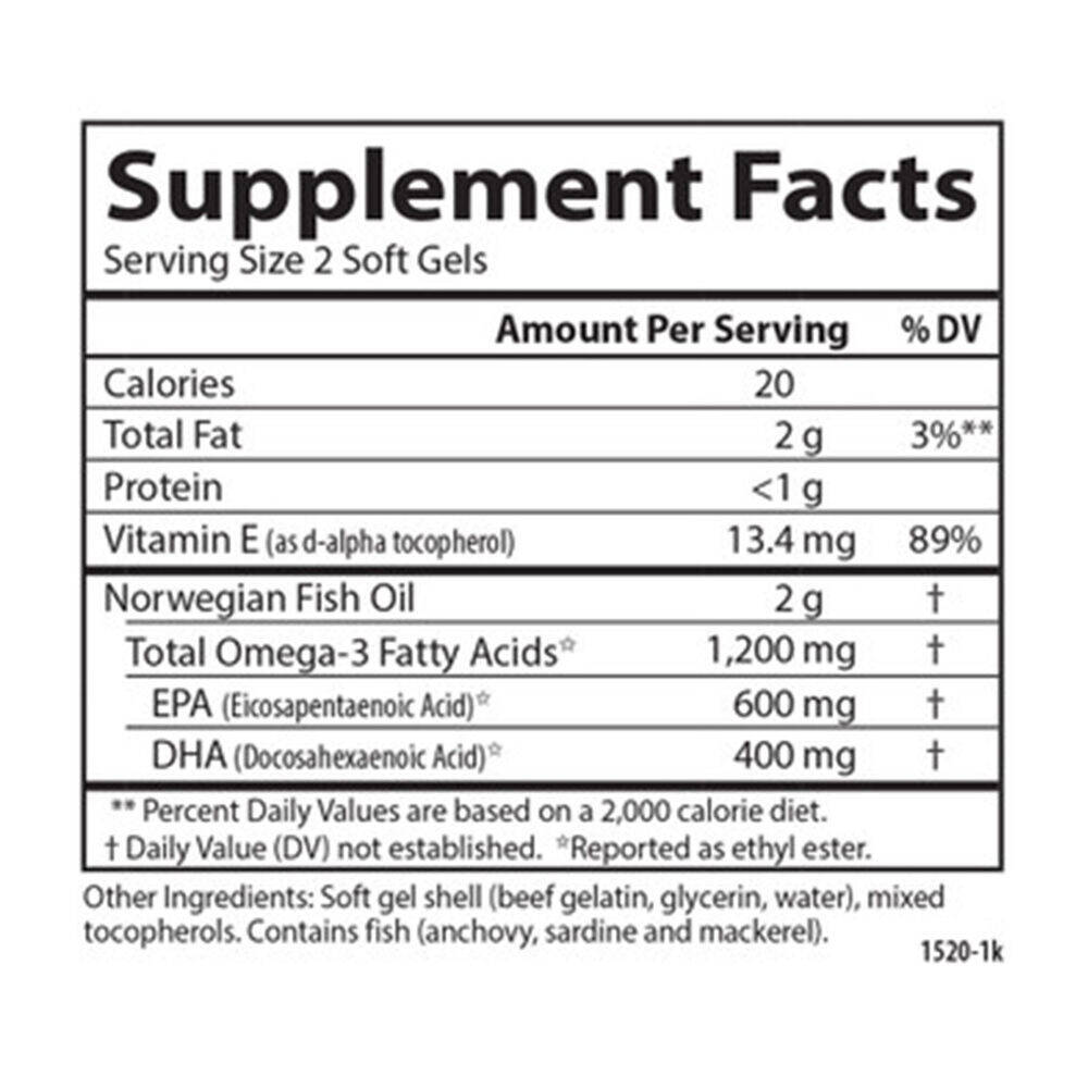 Wild Caught Super Omega-3 Gems, 1200mg – 100 + 30 cápsulas blandas - Imagen 3