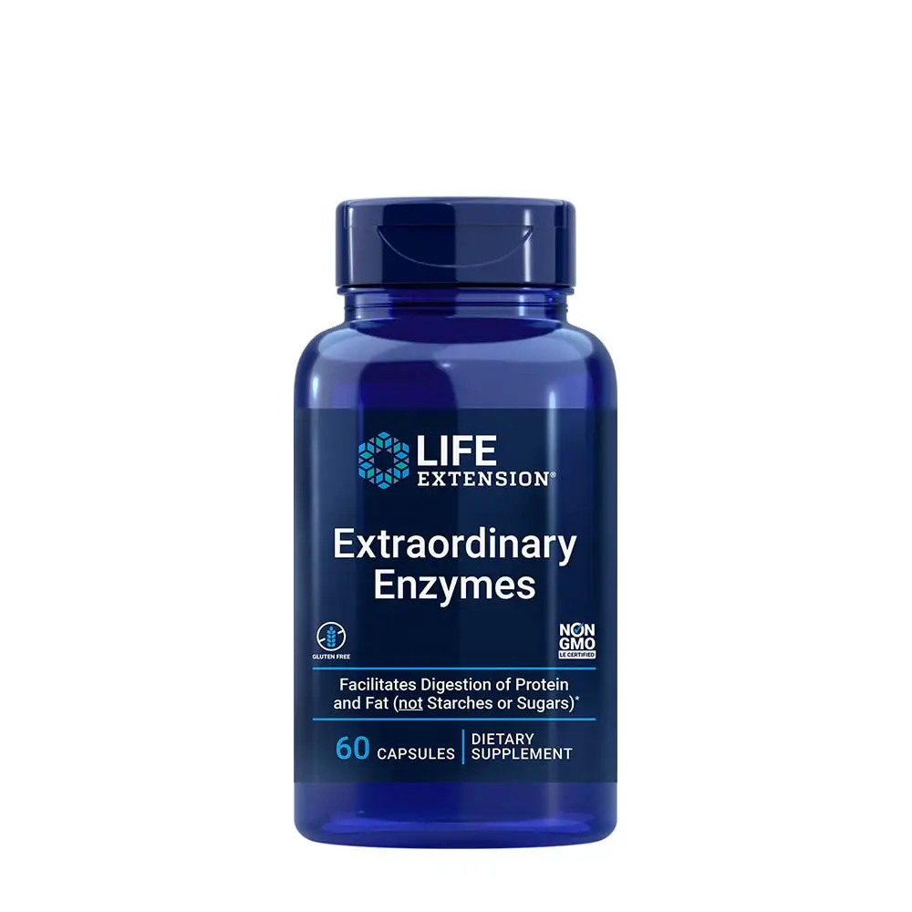 Life Extension - Extraordinary Enzymes (60 Capsules) - Nuvalia
