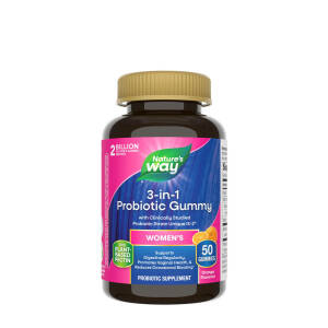Natures Way 3-in-1 Probiotic Women's Gummy (50 Gummies) - Nuvalia