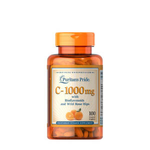 Puritan's Pride Vitamin C-1000 mg with Bioflavonoids & Rose Hips (100 Caplets) - Nuvalia
