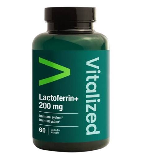VITALIZED Lactoferrin+ 200 mg (60 caps) - Nuvalia