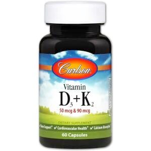 Vitamin D3 + K2 - 60 caps - Nuvalia