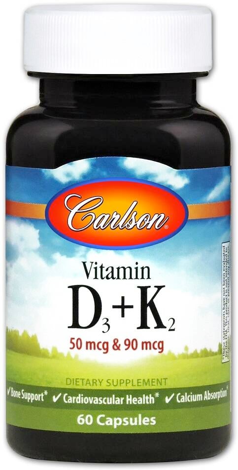 Vitamin D3 + K2 - 60 caps - Nuvalia